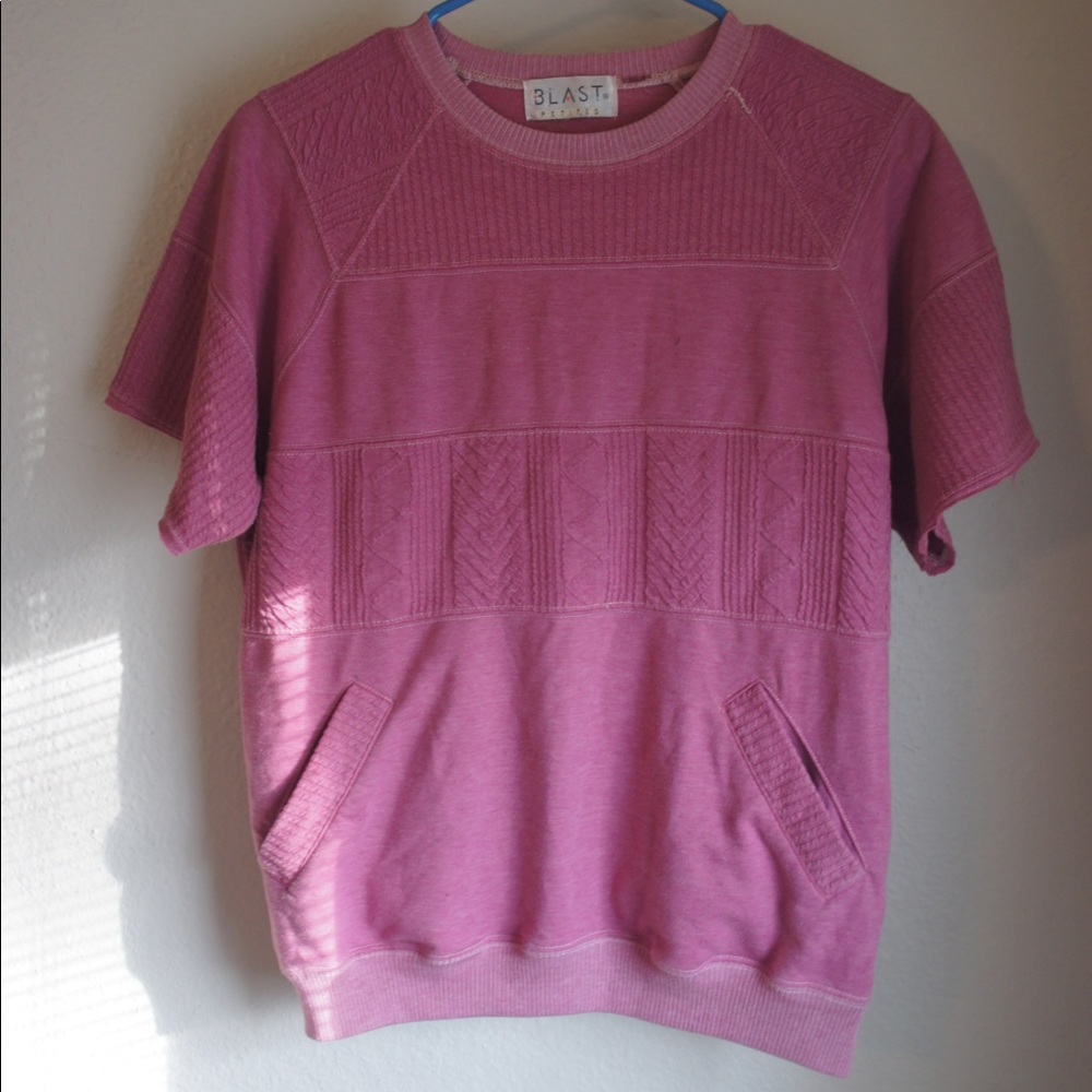 Short sleeved vintage sweatshirt